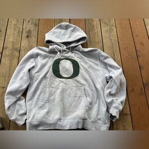 Nike Oregon Ducks Center Swoosh Gray Sweatshirt Men’s XL